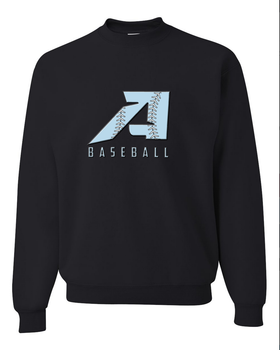 A Baseball – Black Crewneck