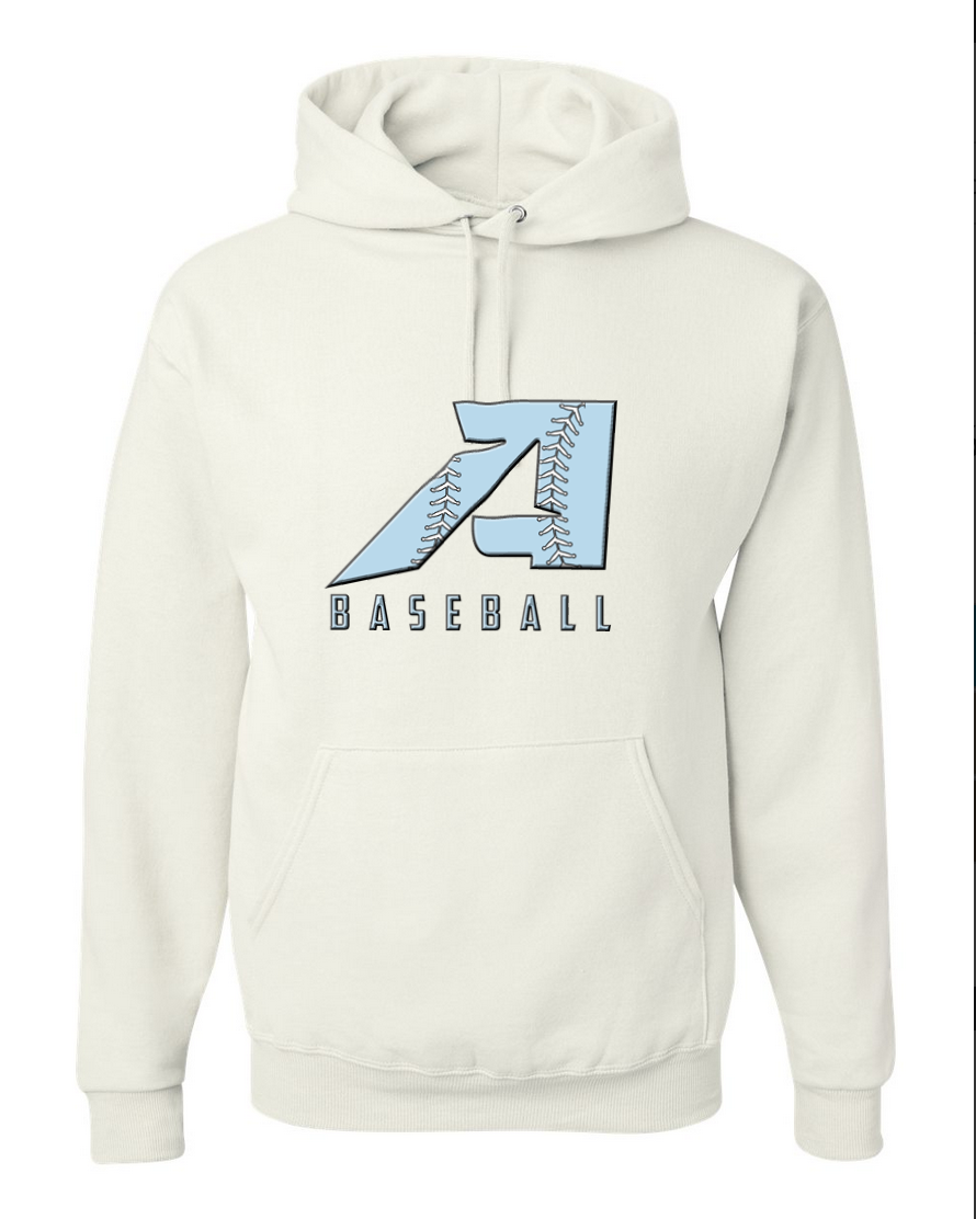 A Baseball – White Hoodie