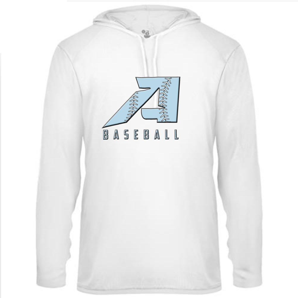 A Baseball – White Performance Hoodie