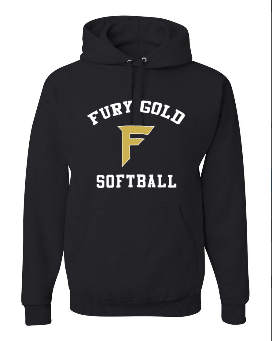 Fury Gold - Simple Gold - Black Hoodie
