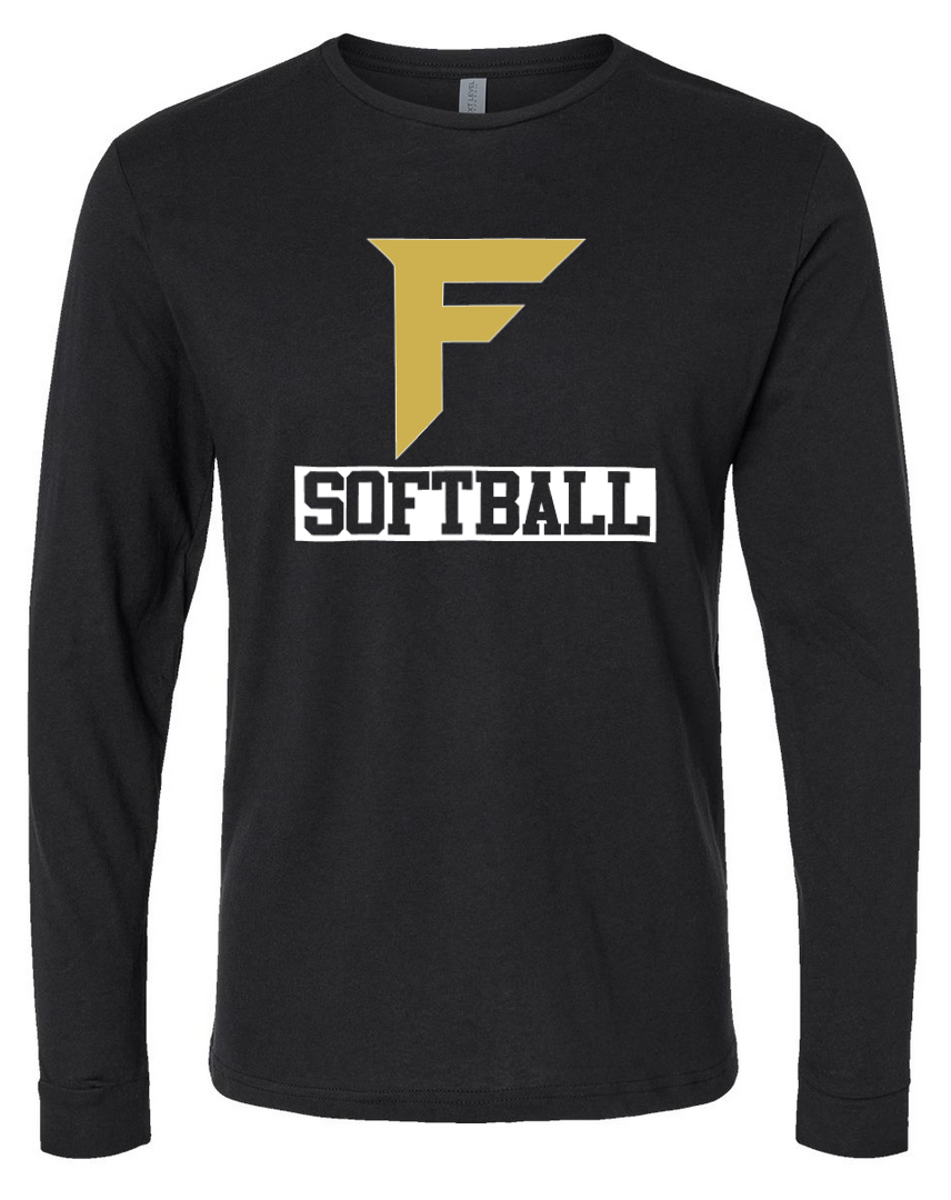 Fury Gold - F Softball – Black Long Sleeve