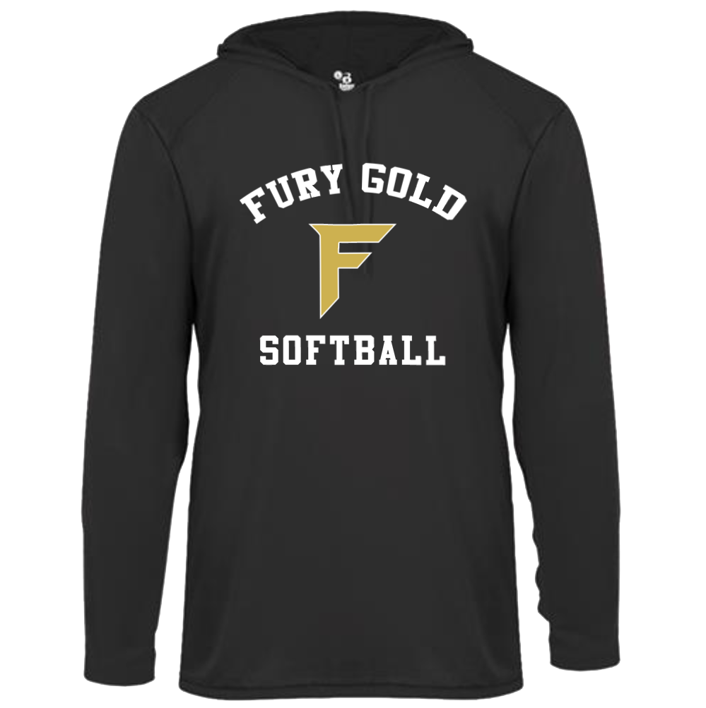 Fury Gold - Simple Gold - Black Performnce Hoodie