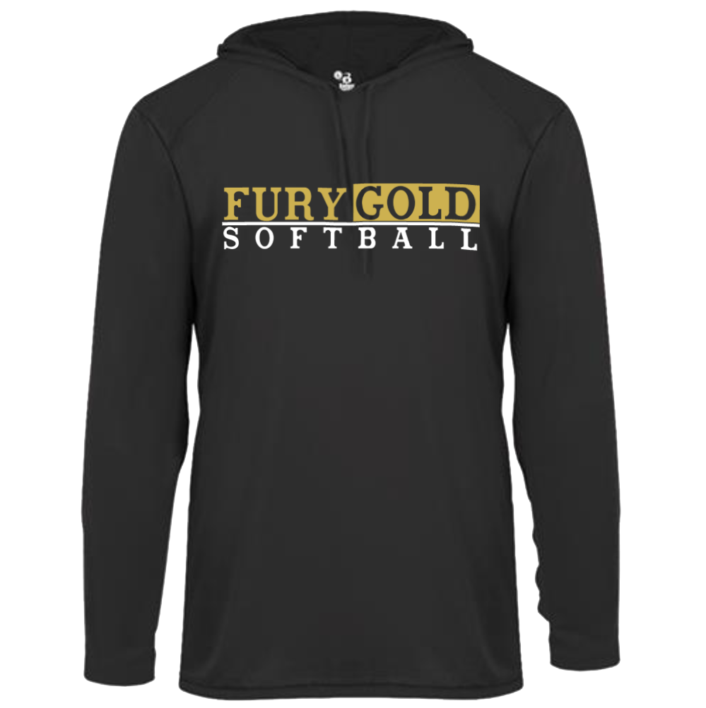 Fury Gold – Fury Gold Softball – Black Performance Hoodie