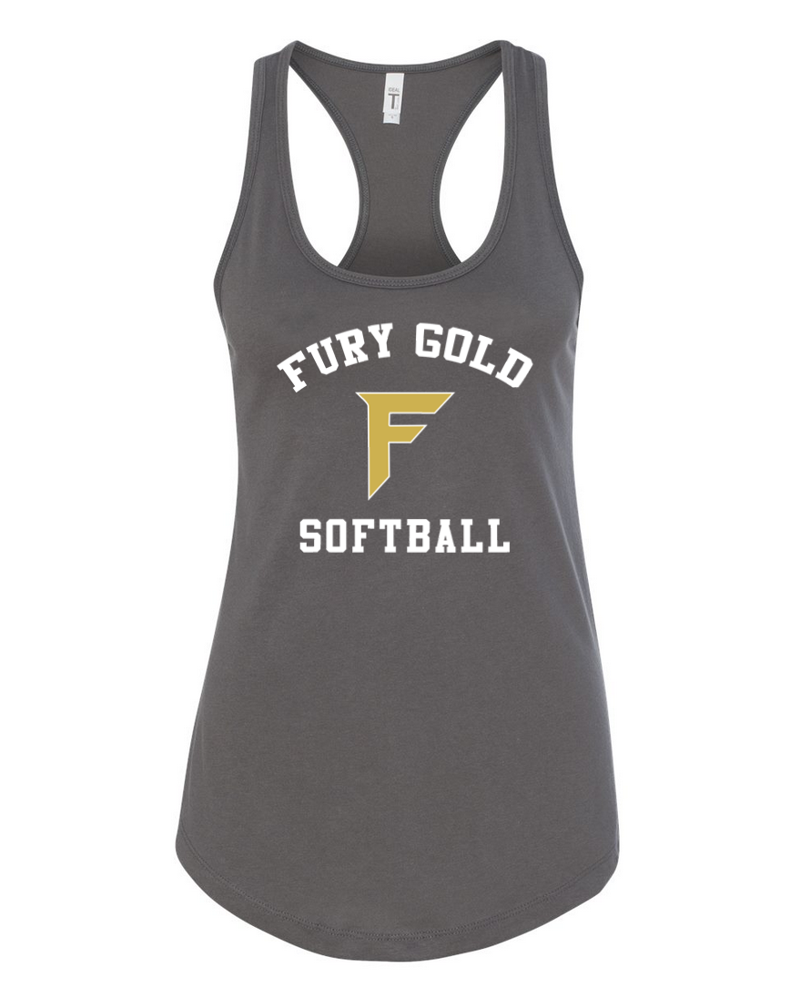 Fury Gold - Simple Gold - Dark Gray/Black Tank Top