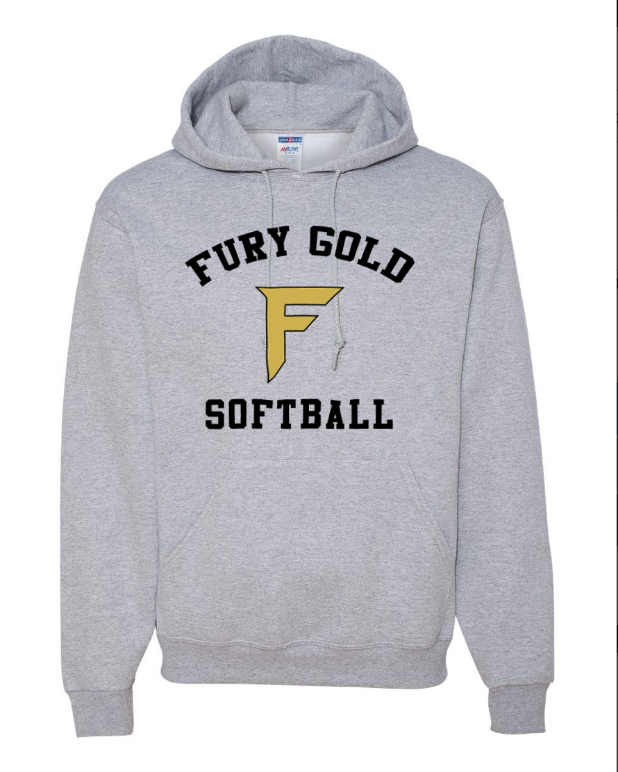 Fury Gold - Simple Gold - Gray/Black Hoodie