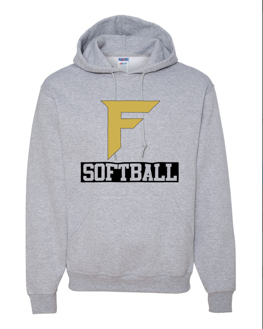 Fury Gold – F Softball/Black – Gray Hoodie