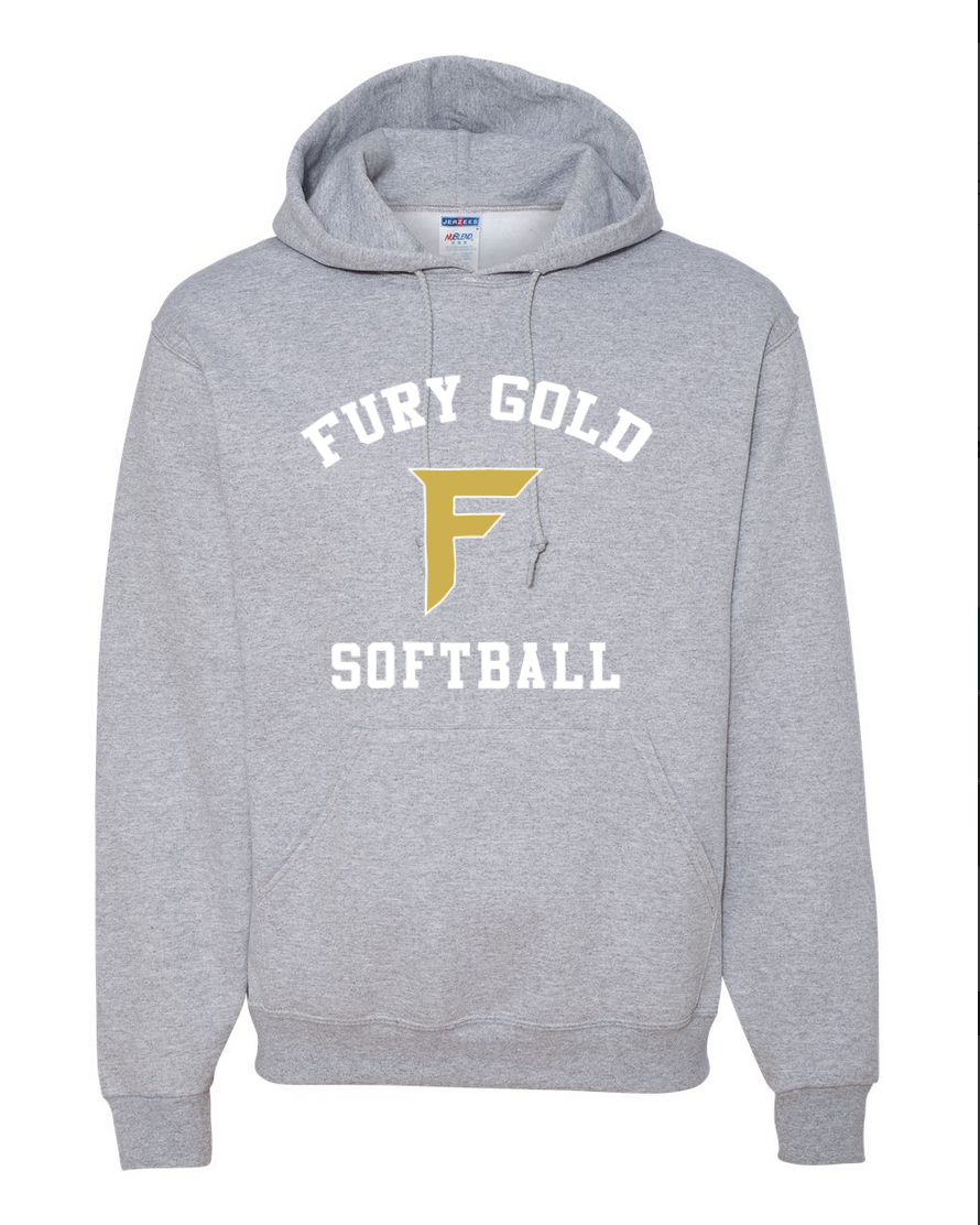 Fury Gold - Simple Gold - Gray/White Hoodie