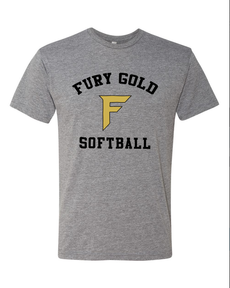 Fury Gold - Simple Gold - Gray/Black T-shirt