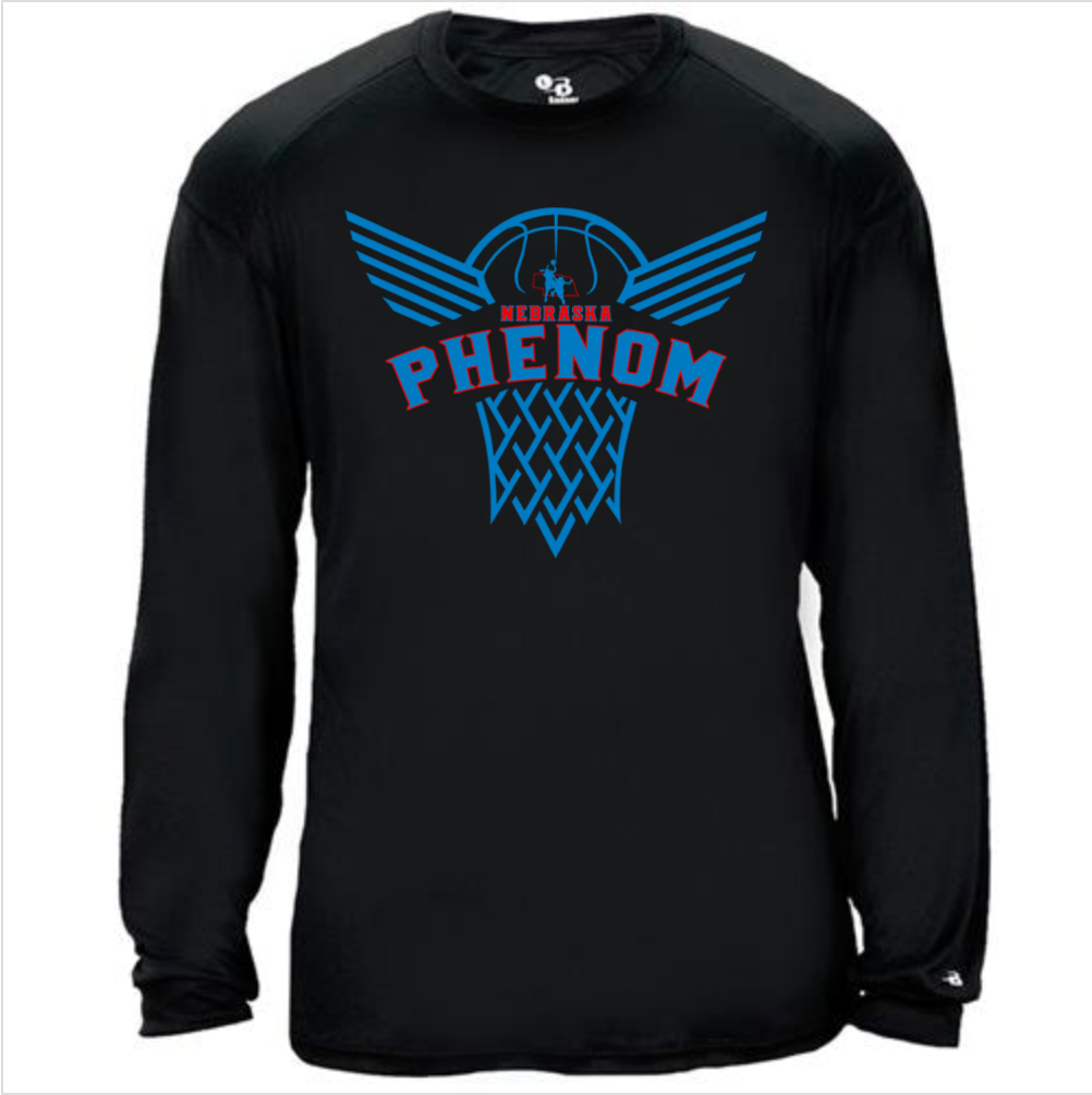 Phenom Basketball – Black Performance Long Sleeve