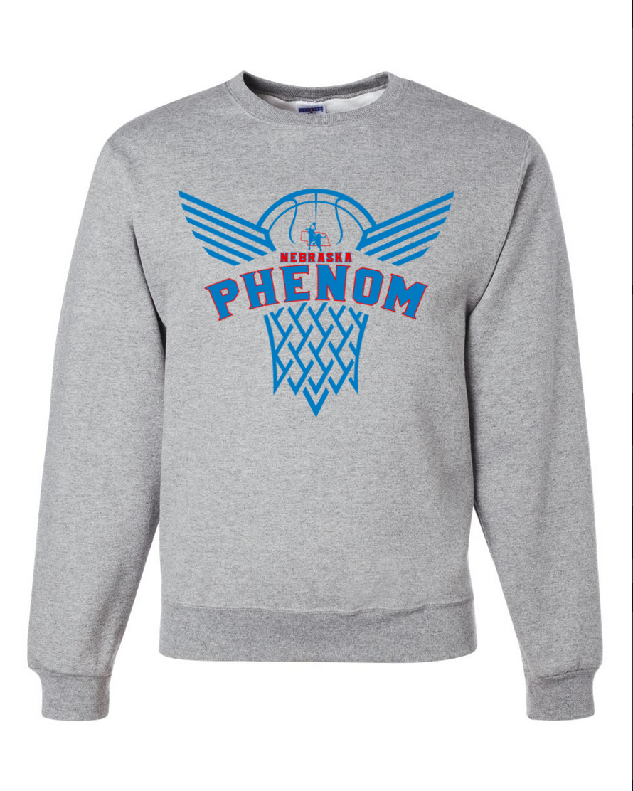 Phenom Basketball – Gray Crewneck