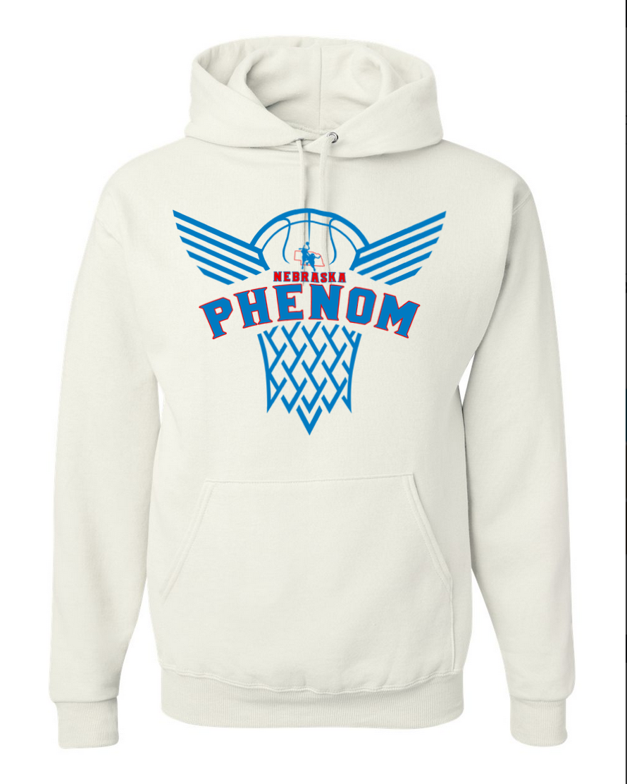 Phenom Basketball – White Hoodie
