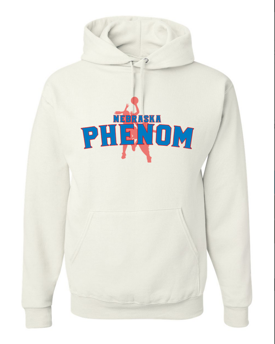 Phenom Logo – White Hoodie
