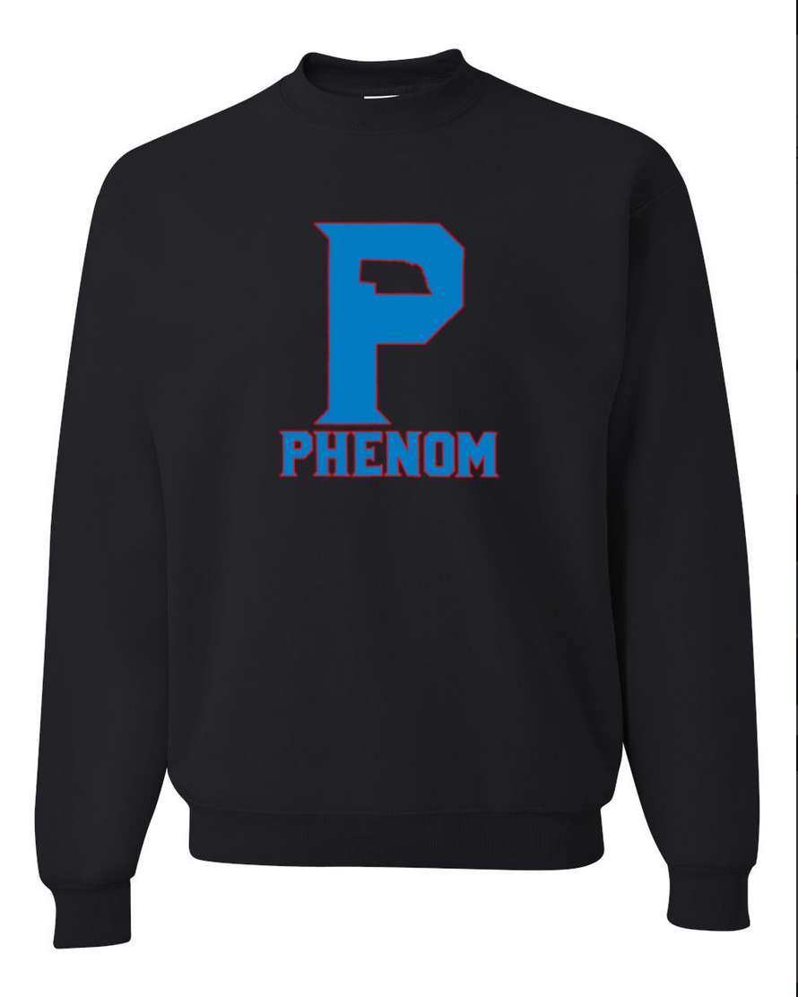 Phenom P – Black Crewneck