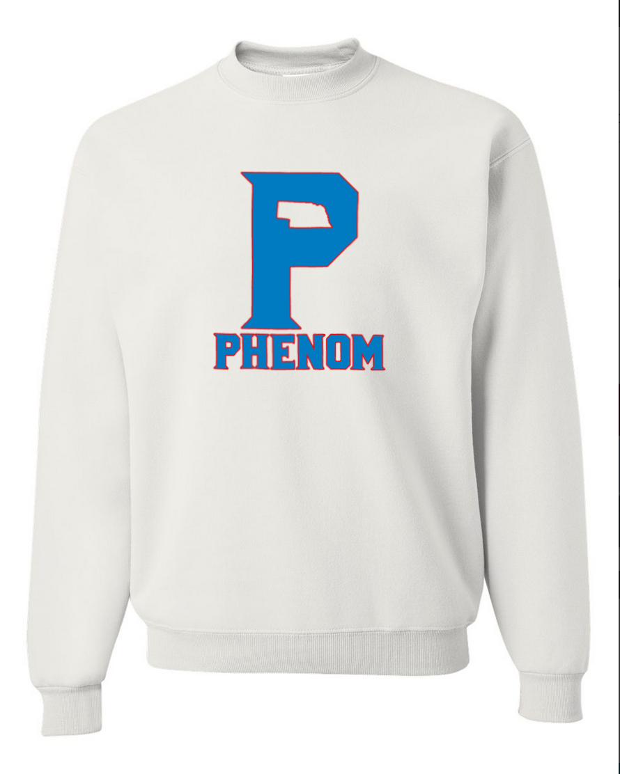 Phenom P – White Crewneck