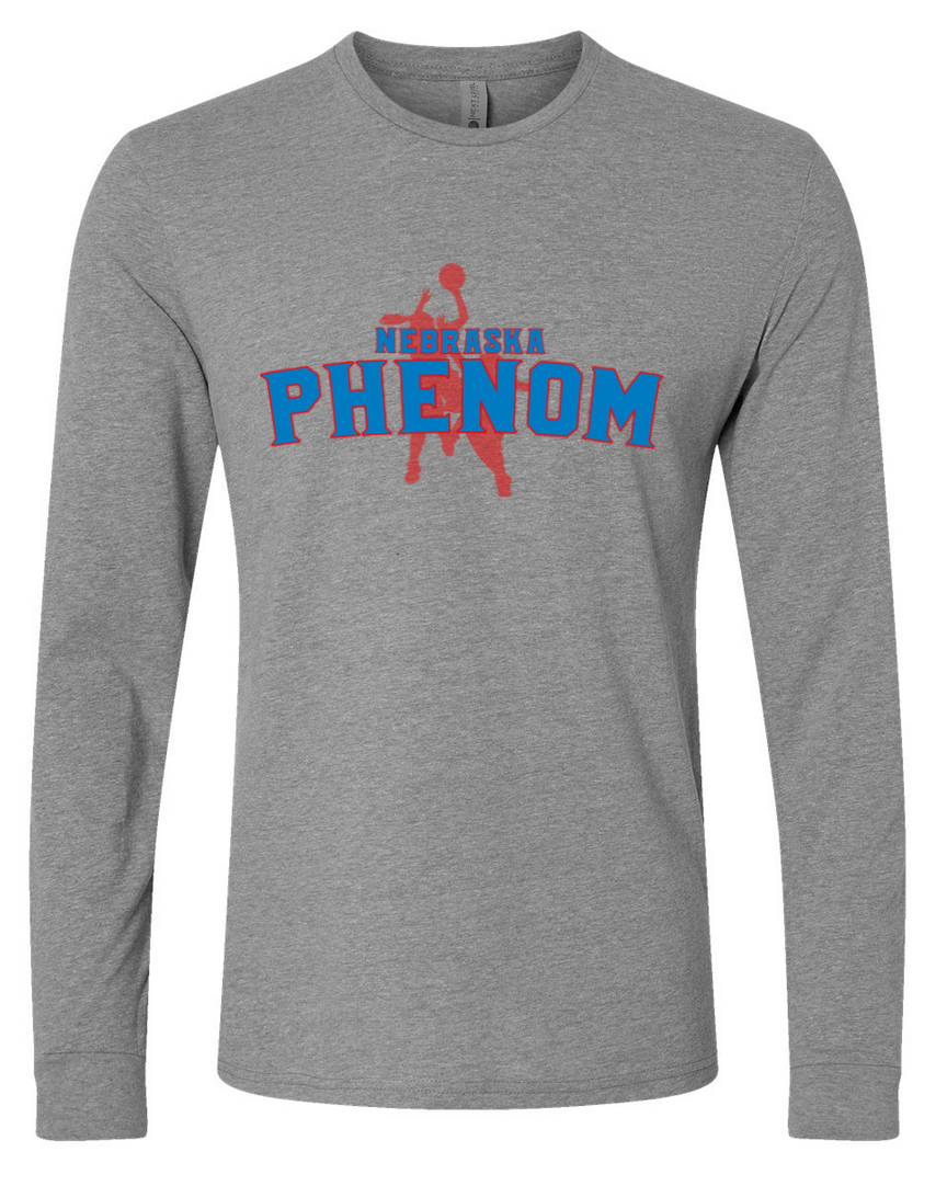 Phenom Logo – Gray Long Sleeve