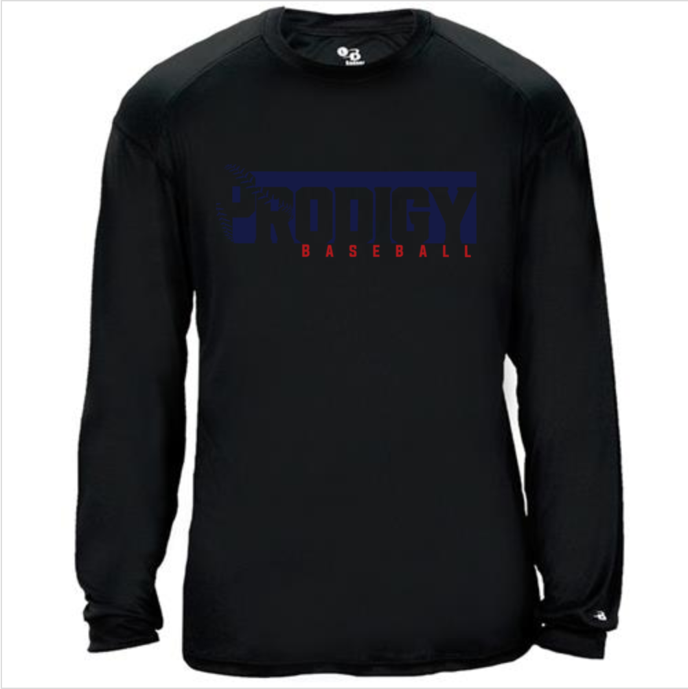 Prodigy Baseball – Black Performance Long Sleeve