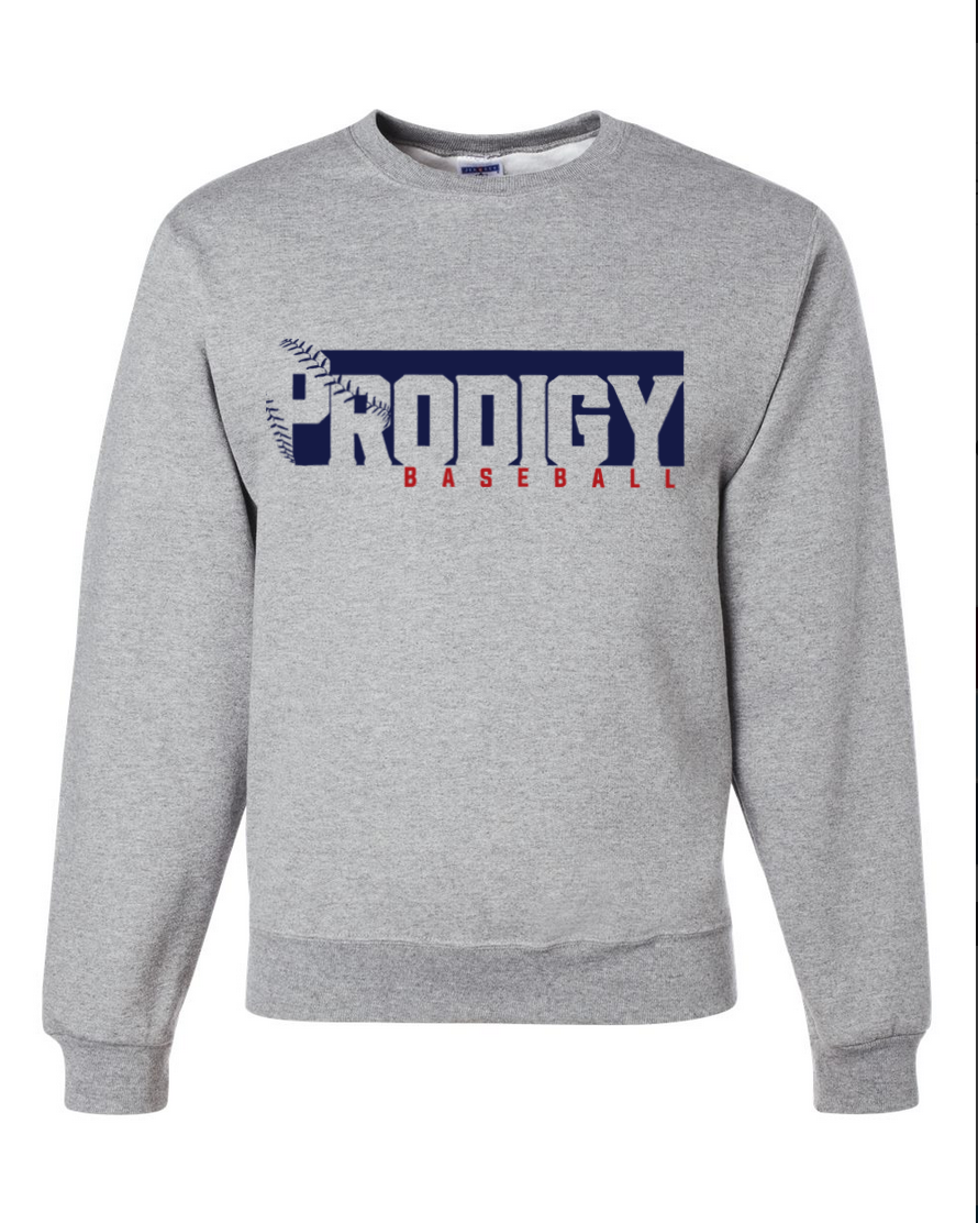 Prodigy Baseball – Gray Crewneck