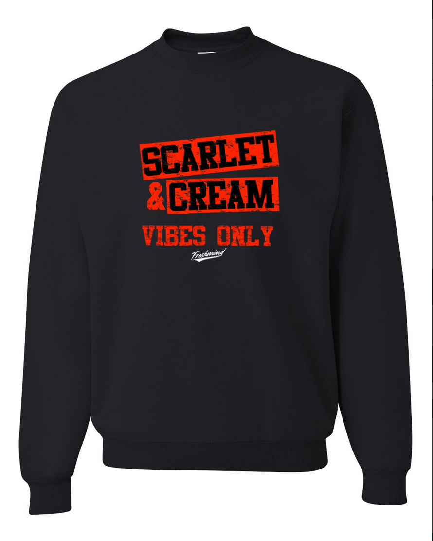 Scarlet & Cream – Black Crewneck