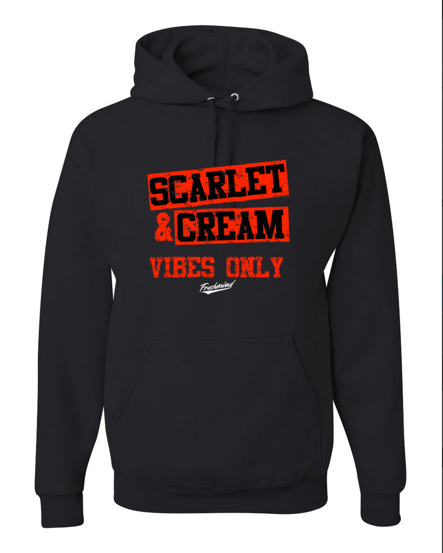 Scarlet & Cream – Black Hoodie