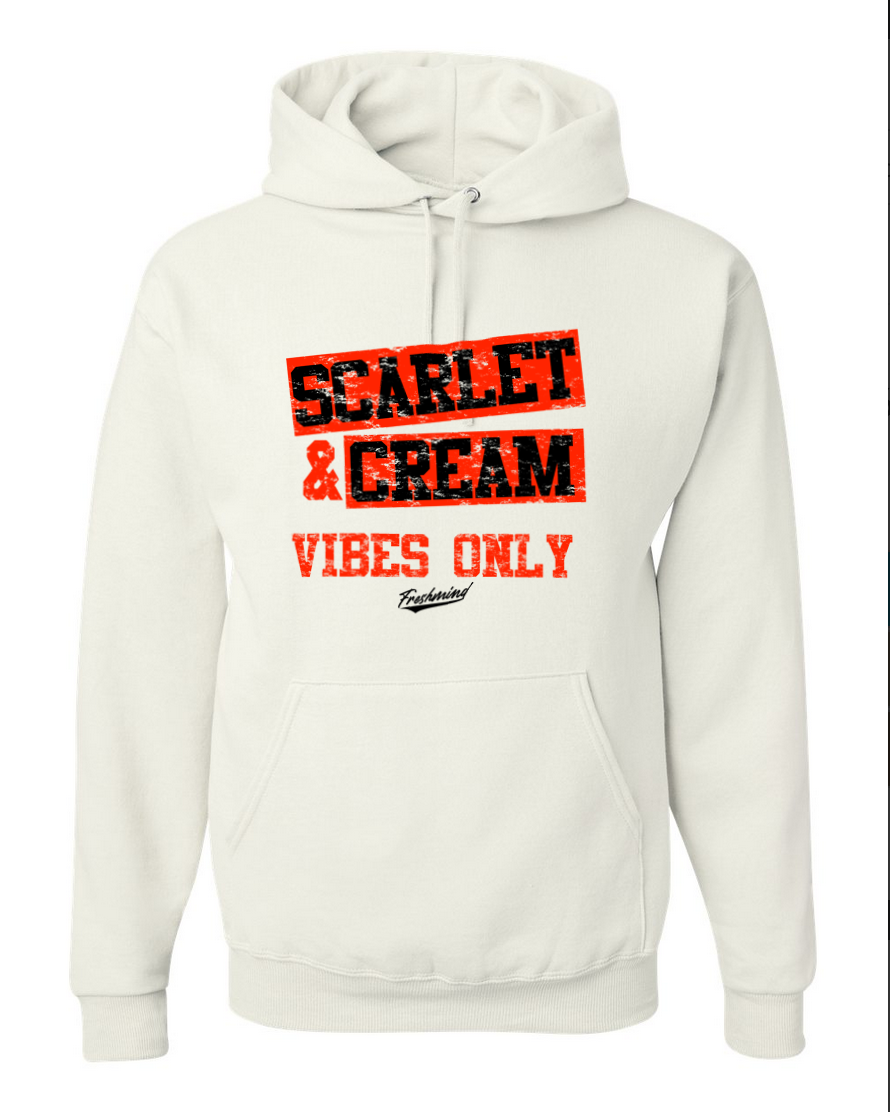 Scarlet & Cream – White Hoodie