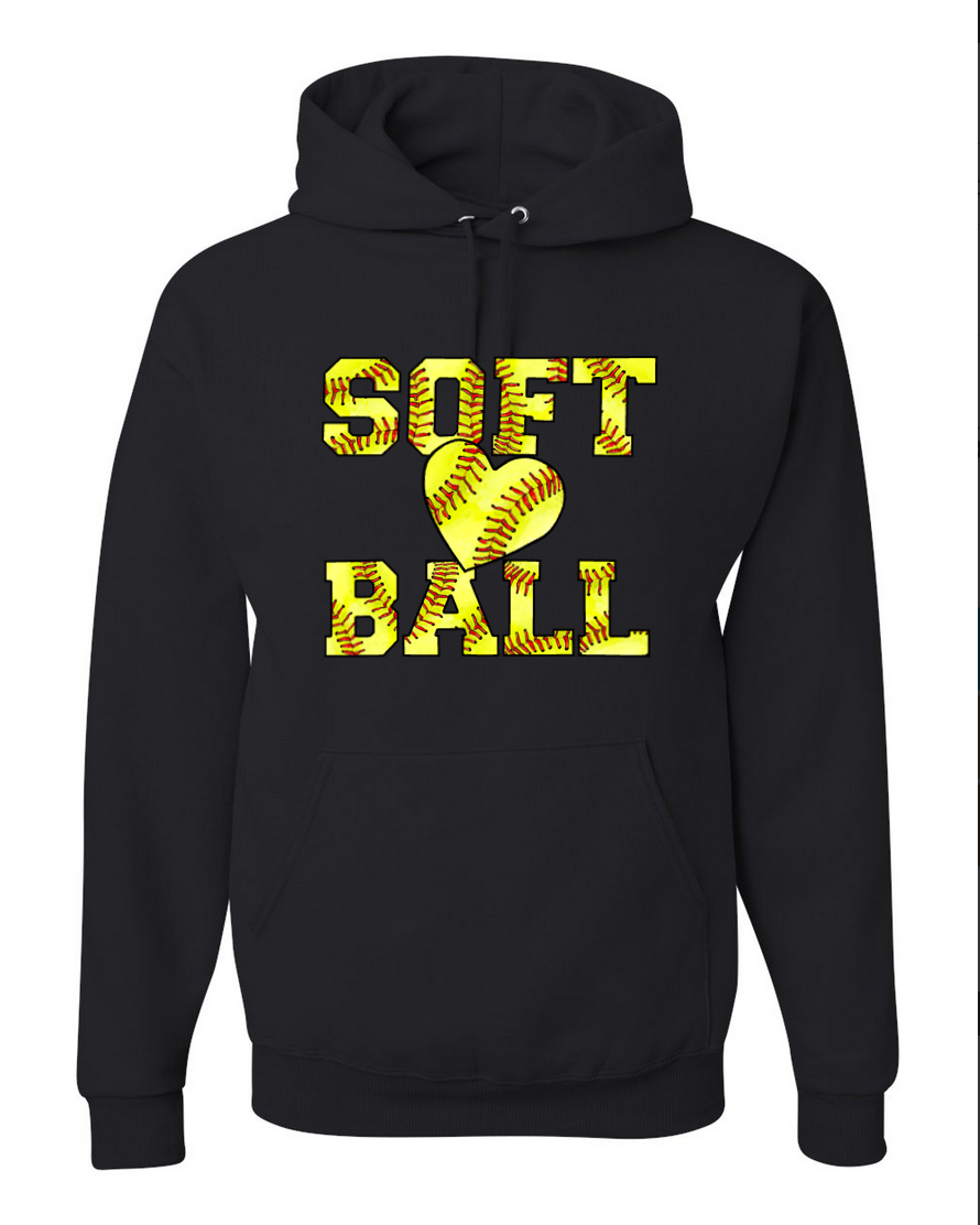 Softball – Black Hoodie