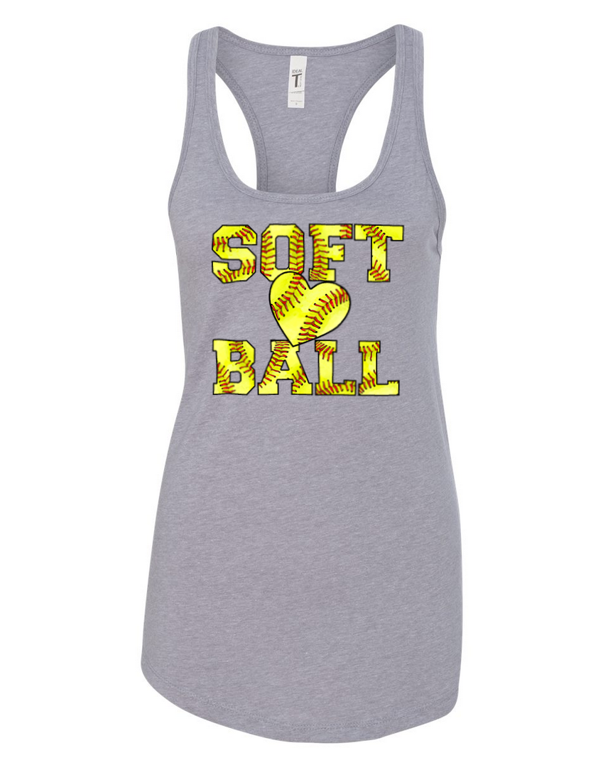 Softball – Light Gray Tank Top