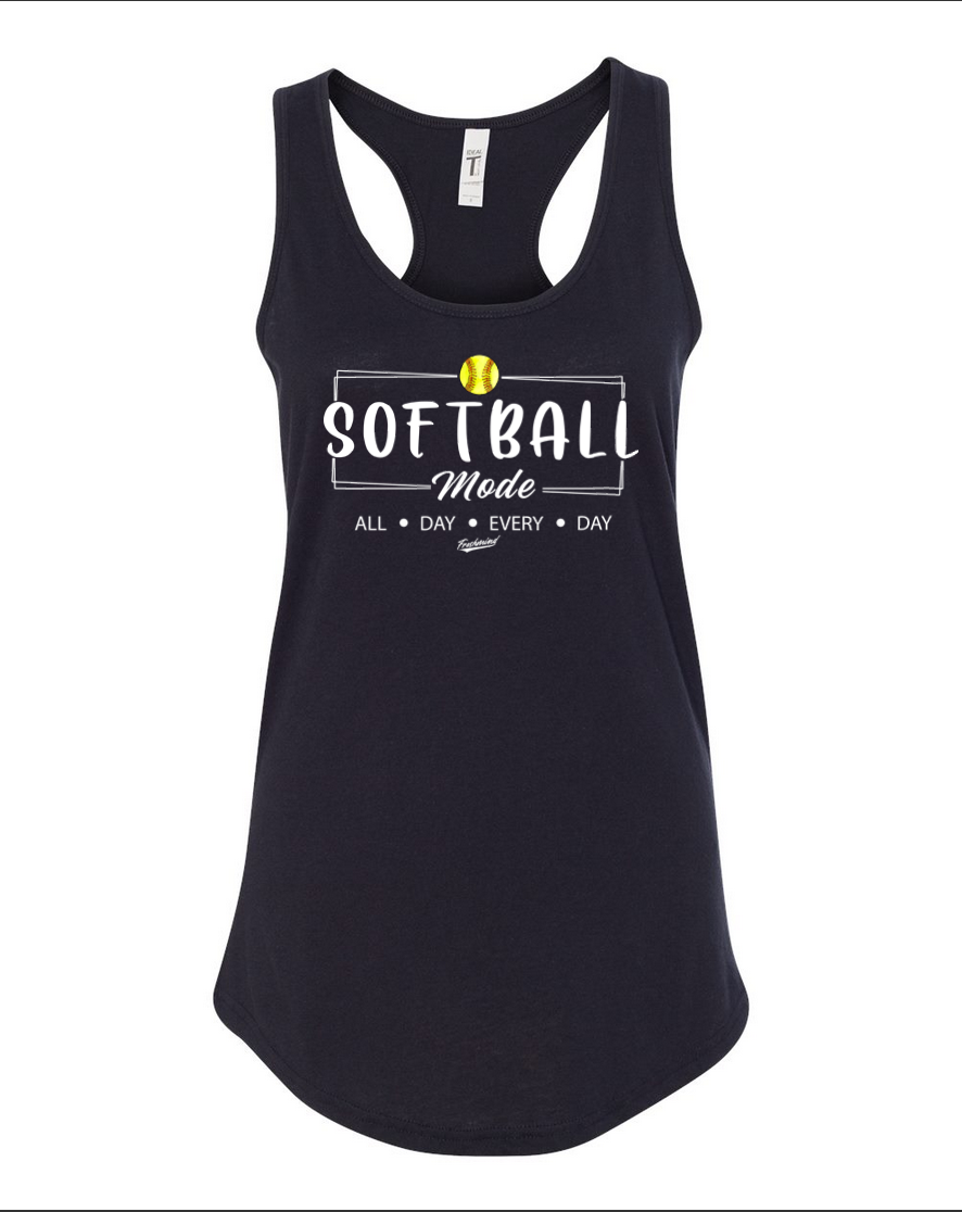 Softball Mode – Black Tank Top
