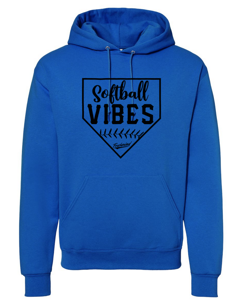 Softball Vibes/Black – Royal Hoodie