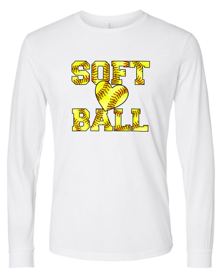 Softball – White Long Sleeve
