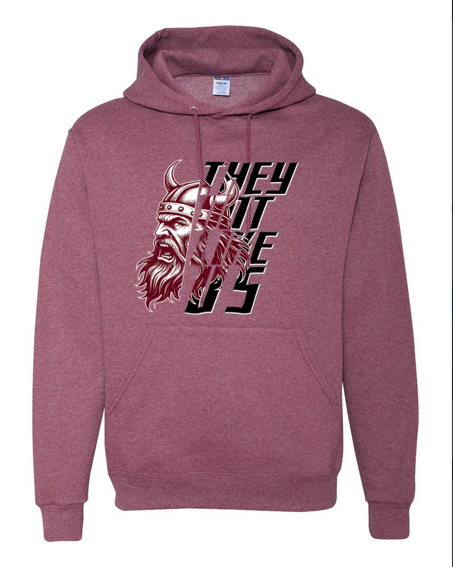 They Not Like Us – Heather Maroon Hoodie