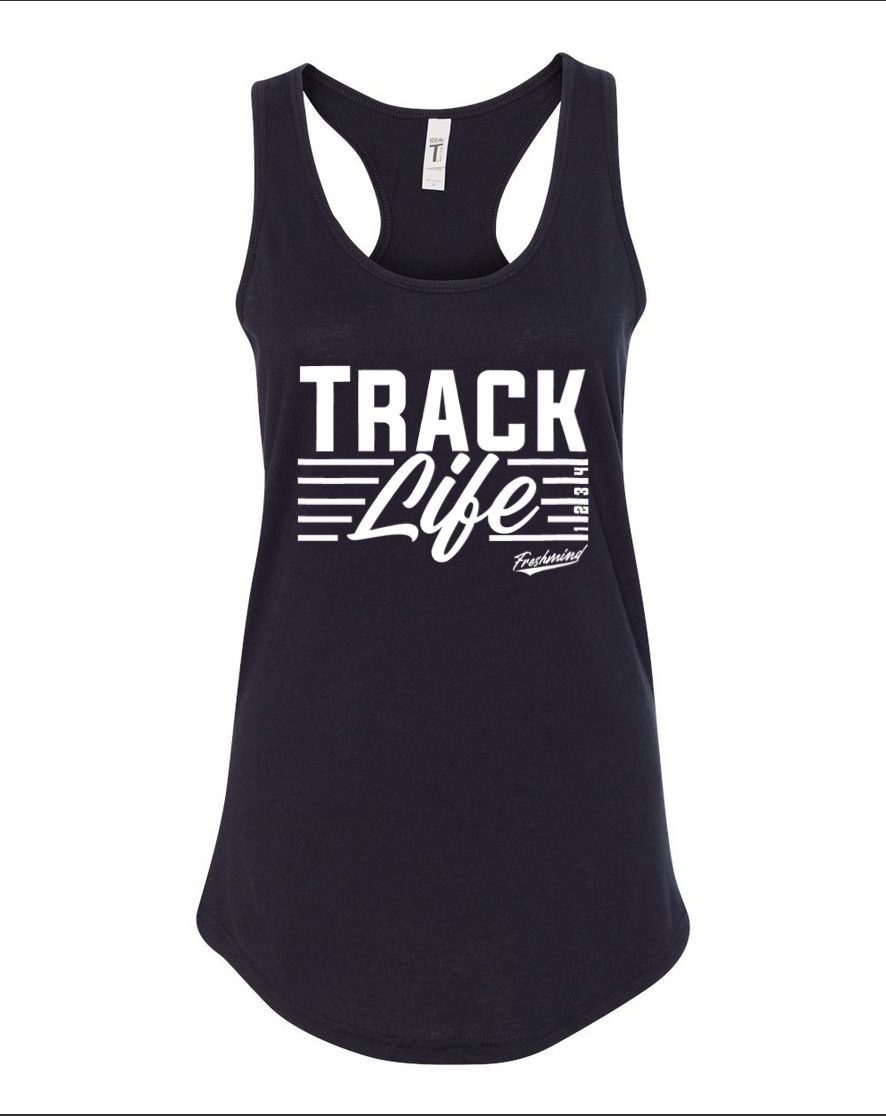 Track Life – Black Tank Top