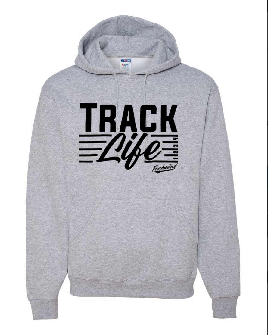Track Life/Black – Gray Hoodie