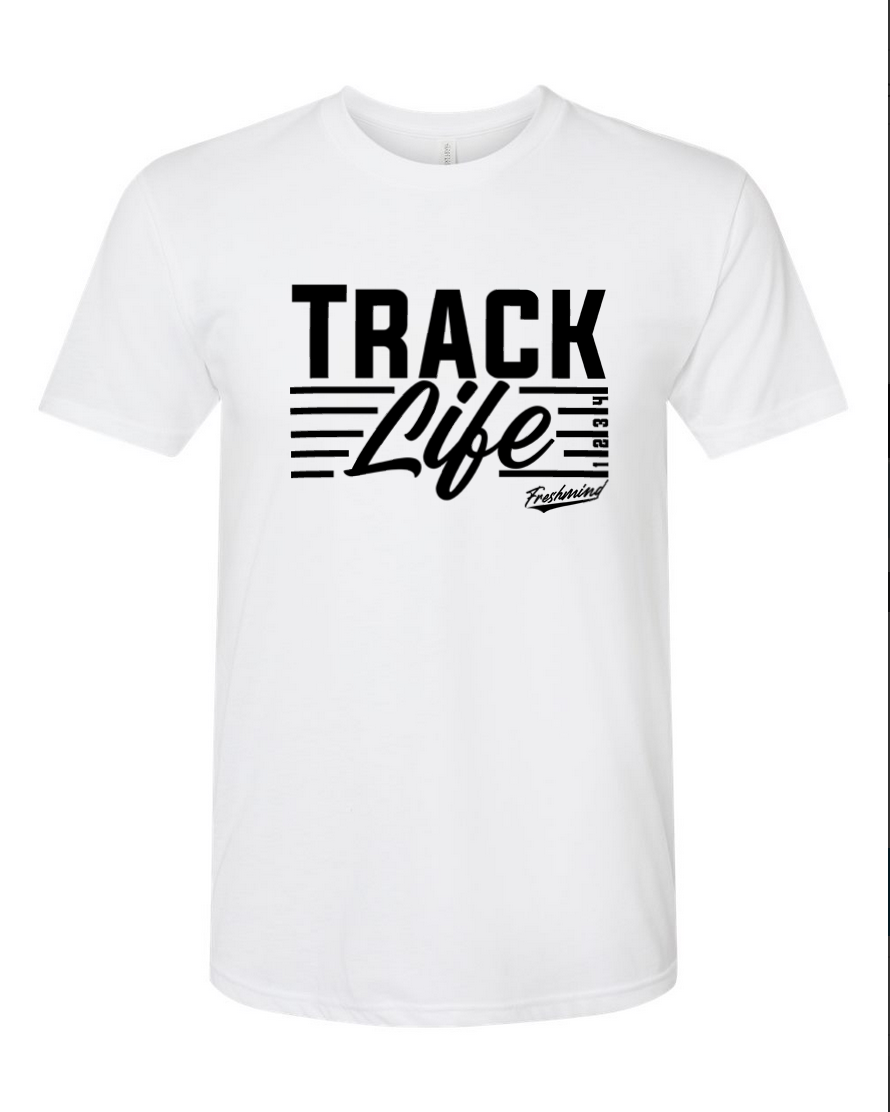 Track Life – White T-Shirt
