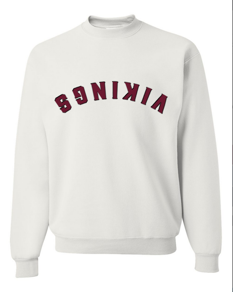 Trendy Vikings - White Crewneck