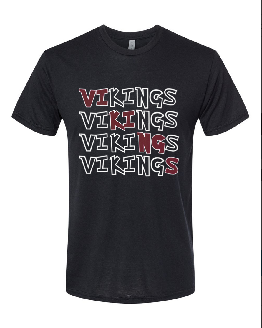 Vikings - Black T-Shirt