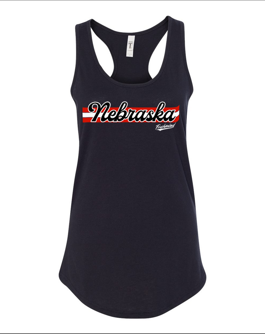 Vintage Nebraska – Black Tank Top