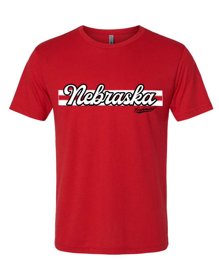 Vintage Nebraska – Red T-Shirt