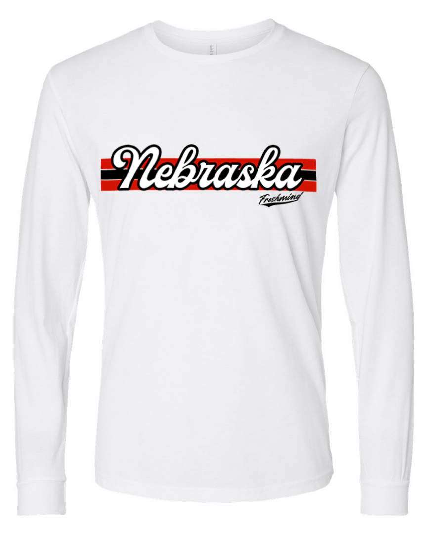 Vintage Nebraska – White Long Sleeve
