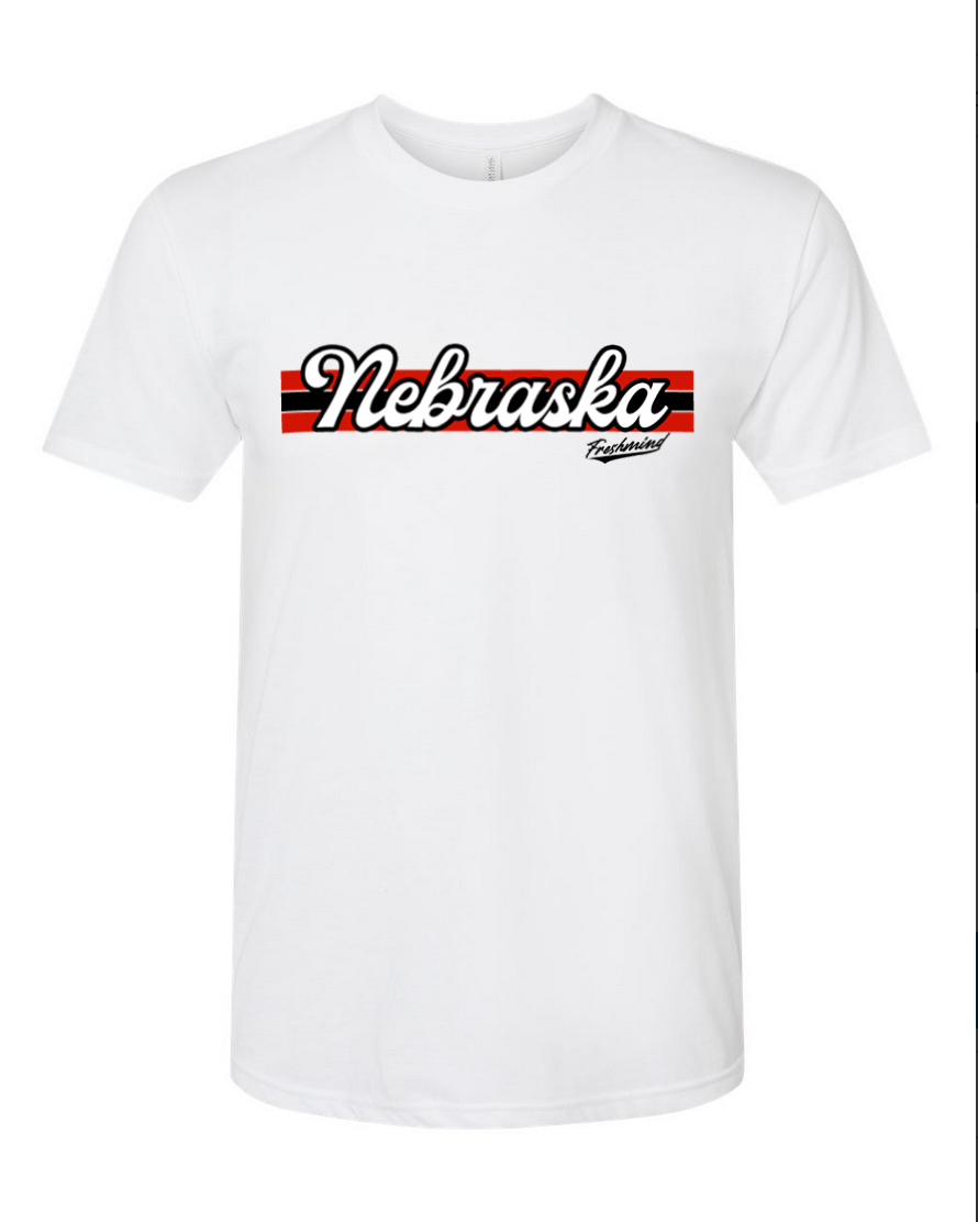 Vintage Nebraska – White T-Shirt