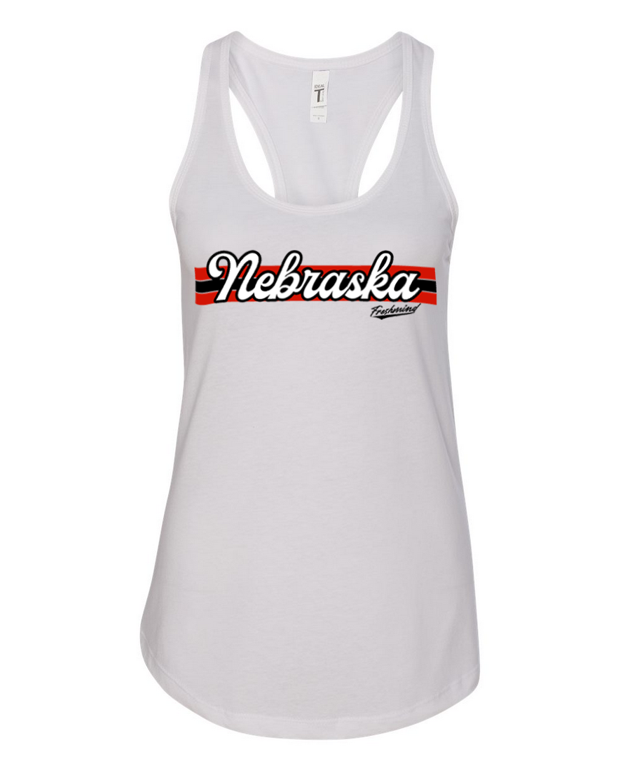 Vintage Nebraska – White Tank Top