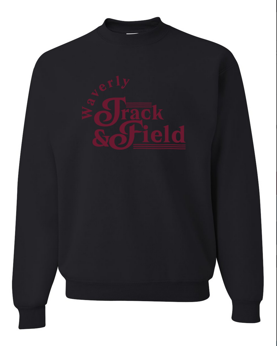 Vintage Track – Black Crewneck