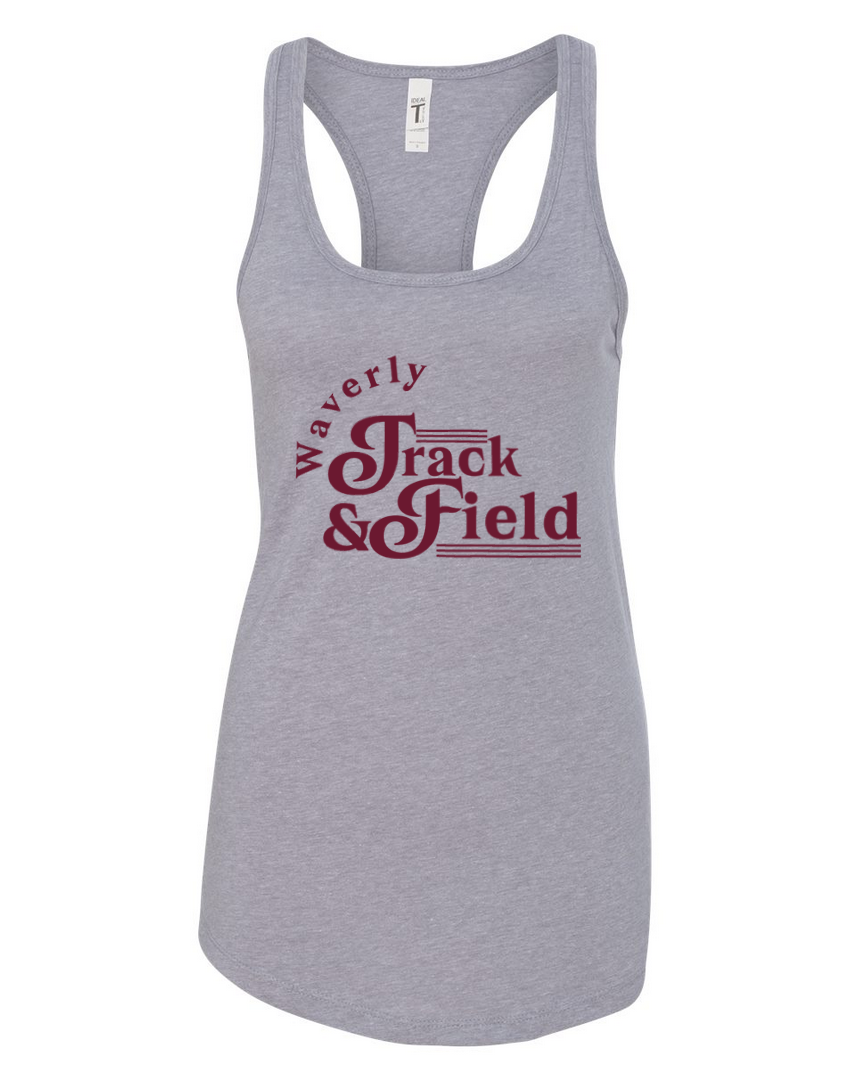 Vintage Track – Light Gray Tank Top