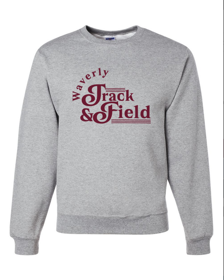 Vintage Track – Gray Crewneck