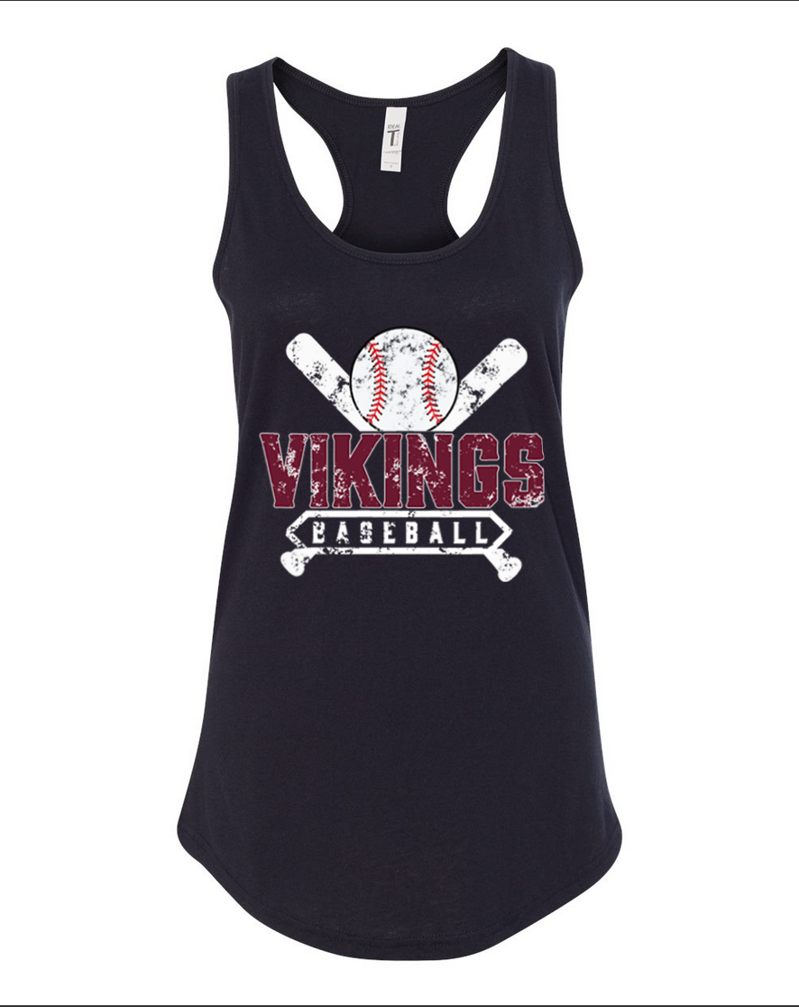 Waverly Baseball – Black Tank Top – White