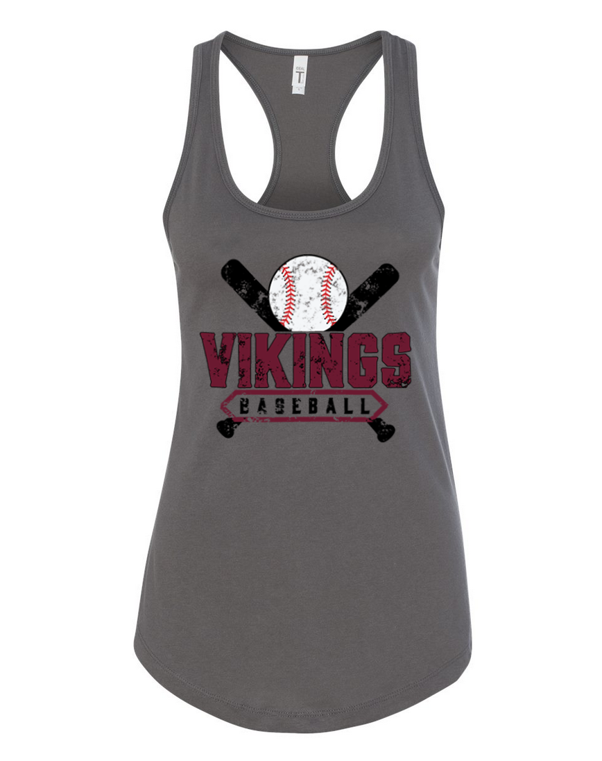 Waverly Baseball – Dark Gray Tank Top – Black