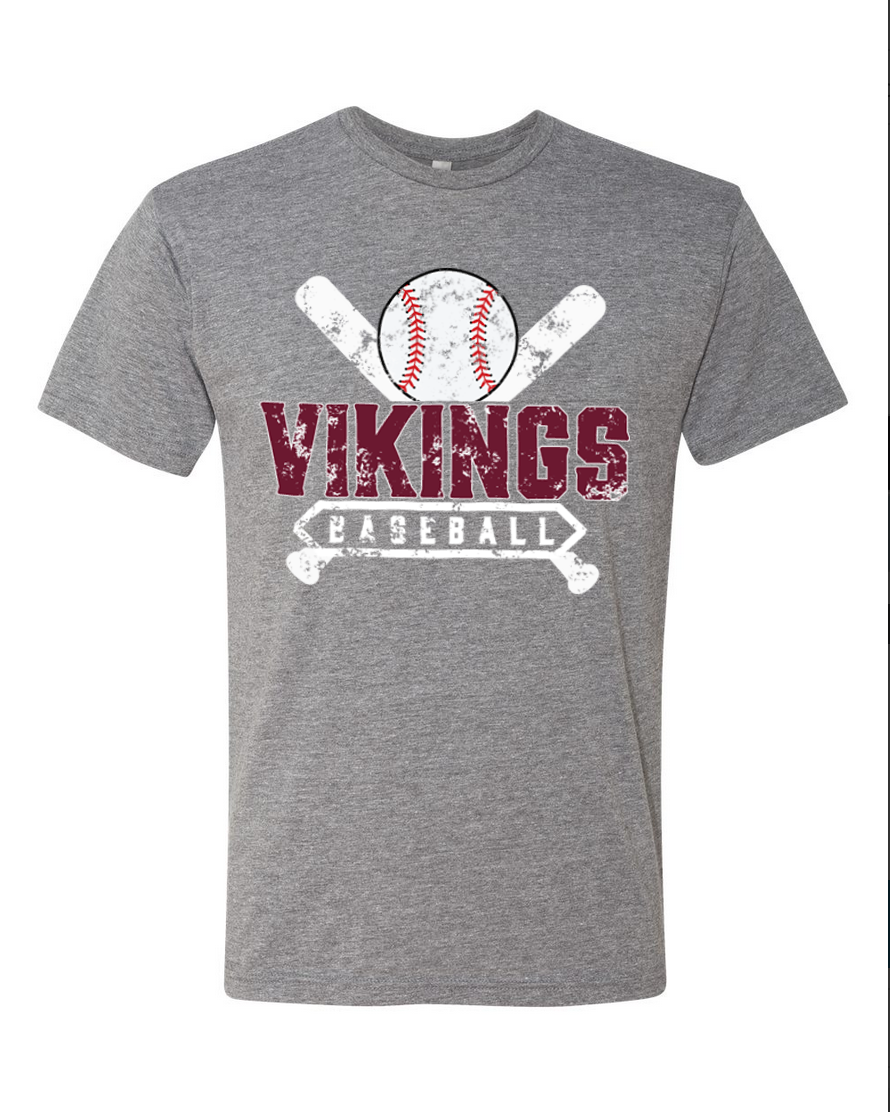 Waverly Baseball – Gray T-Shirt – White