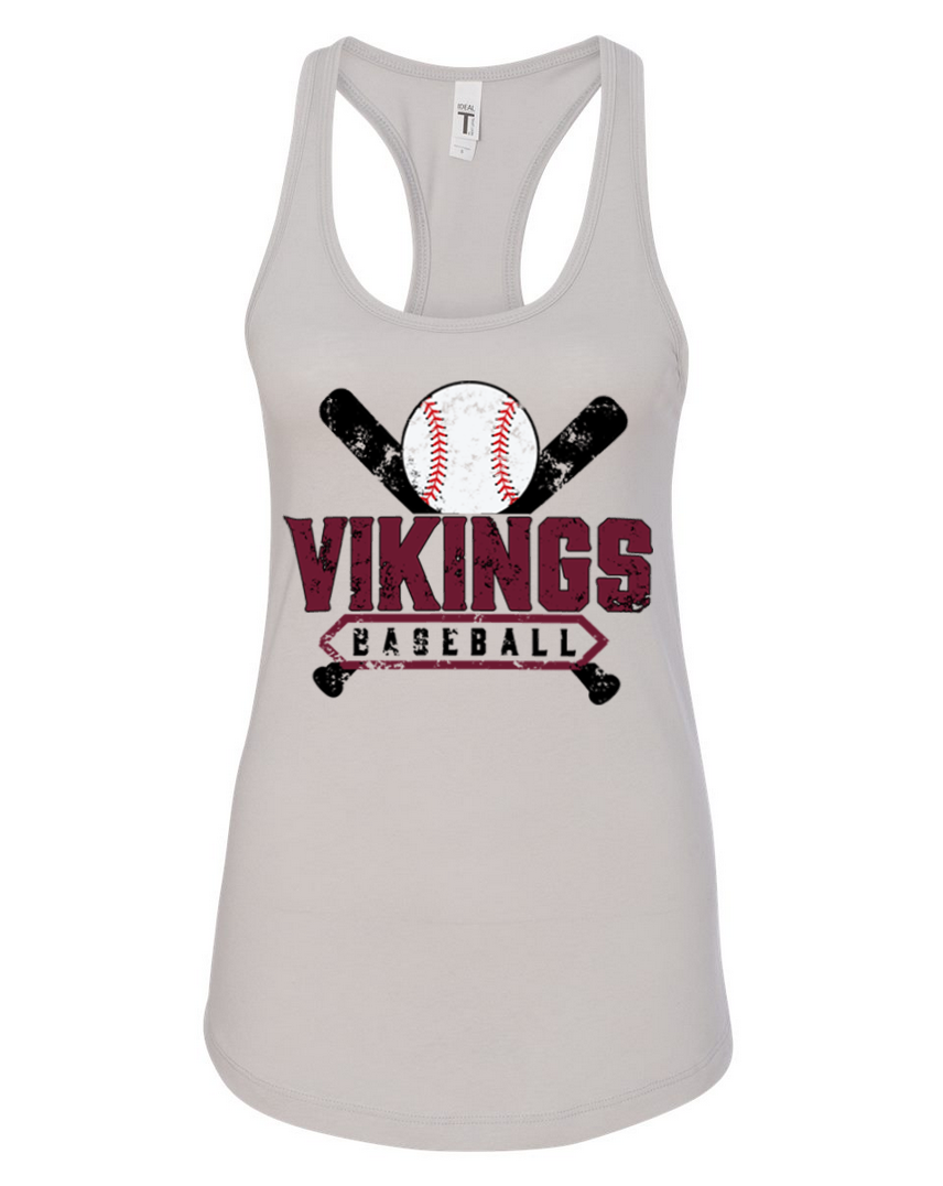Waverly Baseball – Silver Tank Top – Black