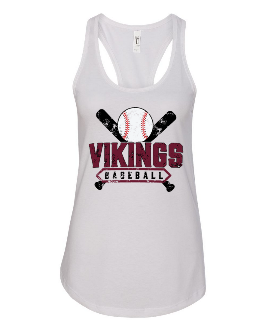 Waverly Baseball – White Tank Top – Black