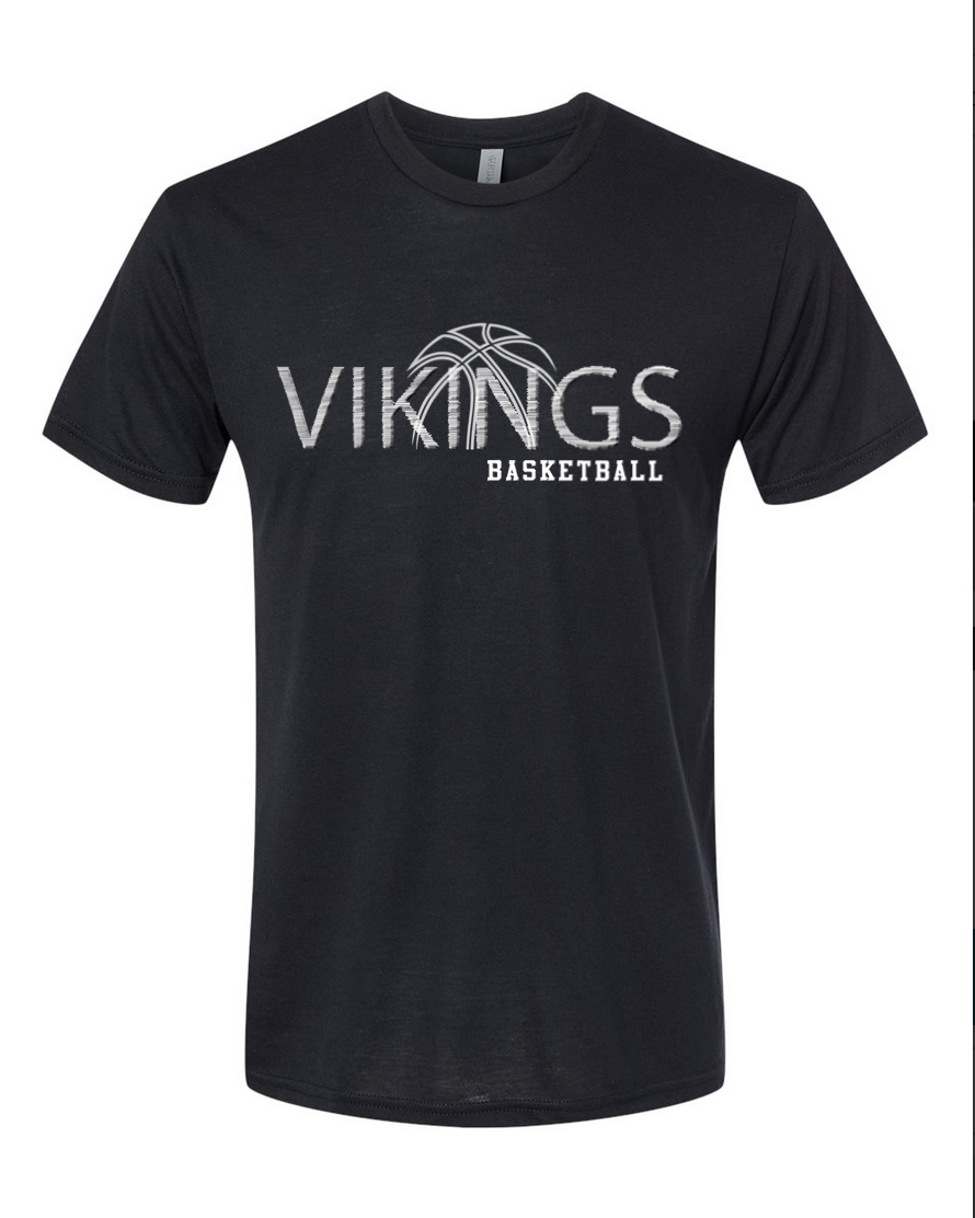 Waverly Basketball – Black T-Shirt – White