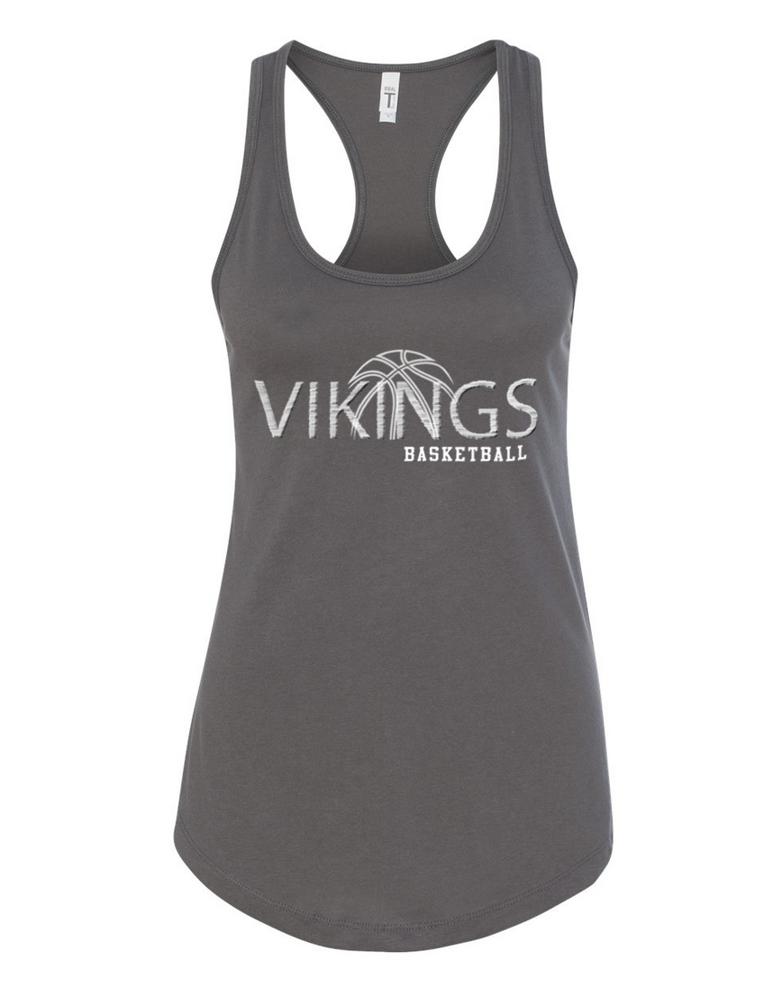 Waverly Basketball – Dark Gray Tank Top - White